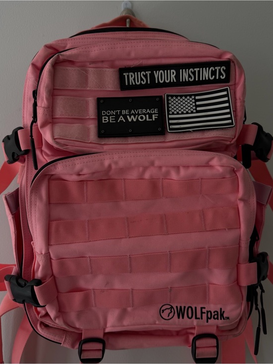 Wolfpak Handbags - WOLFpak Gym Backpack in Pink - Multiple Pockets 35L